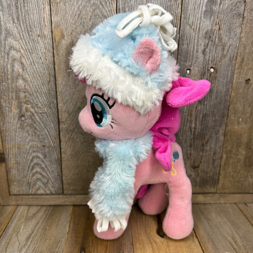 Aurora-My Little Pony Pinkie Pie Pony Plush Fuzzy Hat Scarf 10"